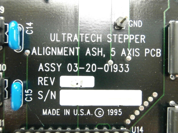 Ultratech Stepper 03-20-01933 5 Axis ASH Alignment Board PCB Titan Use ...