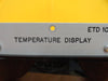 Balzers BG 019 001 Temperature Display Module ETD 101 ETD101 Used Working