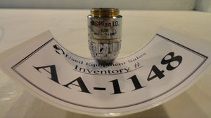 Olympus MSPlan 10 Microscope Objective 0.30 ∞/- f=180 IC 10 Used Working