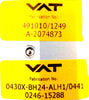 VAT 0430X-BH24-ALH1 04.3 300mm HV Transfer Valve L-MOTION Working Surplus