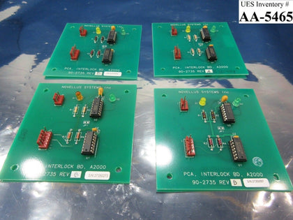 Novellus Systems 90-2735 Interlock BD A2000 PCB Rev A & Rev B Lot of 4 Working