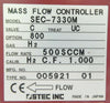 STEC SEC-7330M Mass Flow Controller MFC SEC-7330 500 SCCM H2 Working Surplus