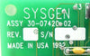 SYSGEN 30-07420-02 ISA BUS Adapter PCB Card Novellus Systems No Faceplate New