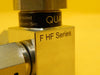 Qualiflow F HF Series 2-Way Pneumatic Angle Valve 2x10-9atm.cm3/Sec Used Working