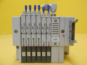 TEL Tokyo Electron CSV3 6-Port Manifold SMC SQ1231DY-5-C4-Q PR300Z Used Working