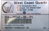 West Coast Quartz 304-16541-00-P1 Quartz Focus Ring 200mm New Surplus