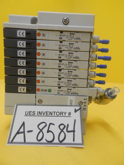 TEL Tokyo Electron SVC2 7-Port Manifold SMC SQ1131Y-5-C4-Q PR300Z Used Working