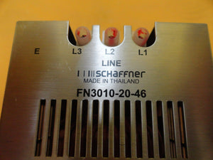 Schaffner FN3010-20-46 Three Phase Filter Module Lot of 2 TEL Lithius Used