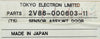 TEL Tokyo Electron 2V86-000603-11 WT Door Sensor Assembly New Surplus
