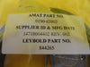 Leybold 844265 COOLVAC Remote Cable AMAT Applied Materials 0190-03802 New