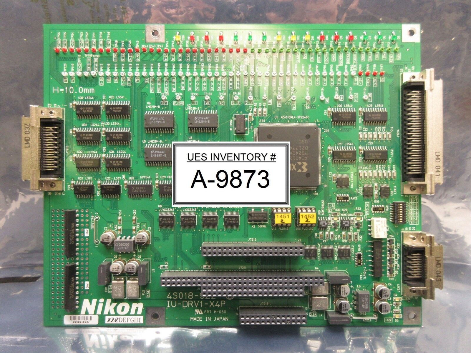 Nikon 4S018-922-B Control Board PCB IU-DRV1-X4P NSR-S307E DUV Scanning Used