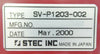 STEC SV-P1203-002 Pneumatic Flow Controller SV-P1000 Reseller Lot of 2 Working