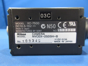 Sony XC-7500 VGA Camera Module NVCEX-2SD5H-B XC-ES50 Lot of 5 Used Working