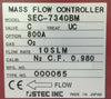 STEC SEC-7340BM Mass Flow Controller MFC SEC-7340 10 SLM O2 Working Spare