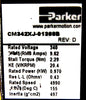 Parker CM342XJ-01368B AC Servo Motor Encoder With Brake Z Working Surplus