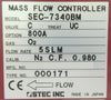 STEC SEC-7340BM Mass Flow Controller MFC SEC-7340 5 SLM O2 Working Surplus