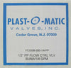 Plast-O-Matic FC050B-000-1/4-PP Thermoplastic Flow Control Valve Lot of 3 New