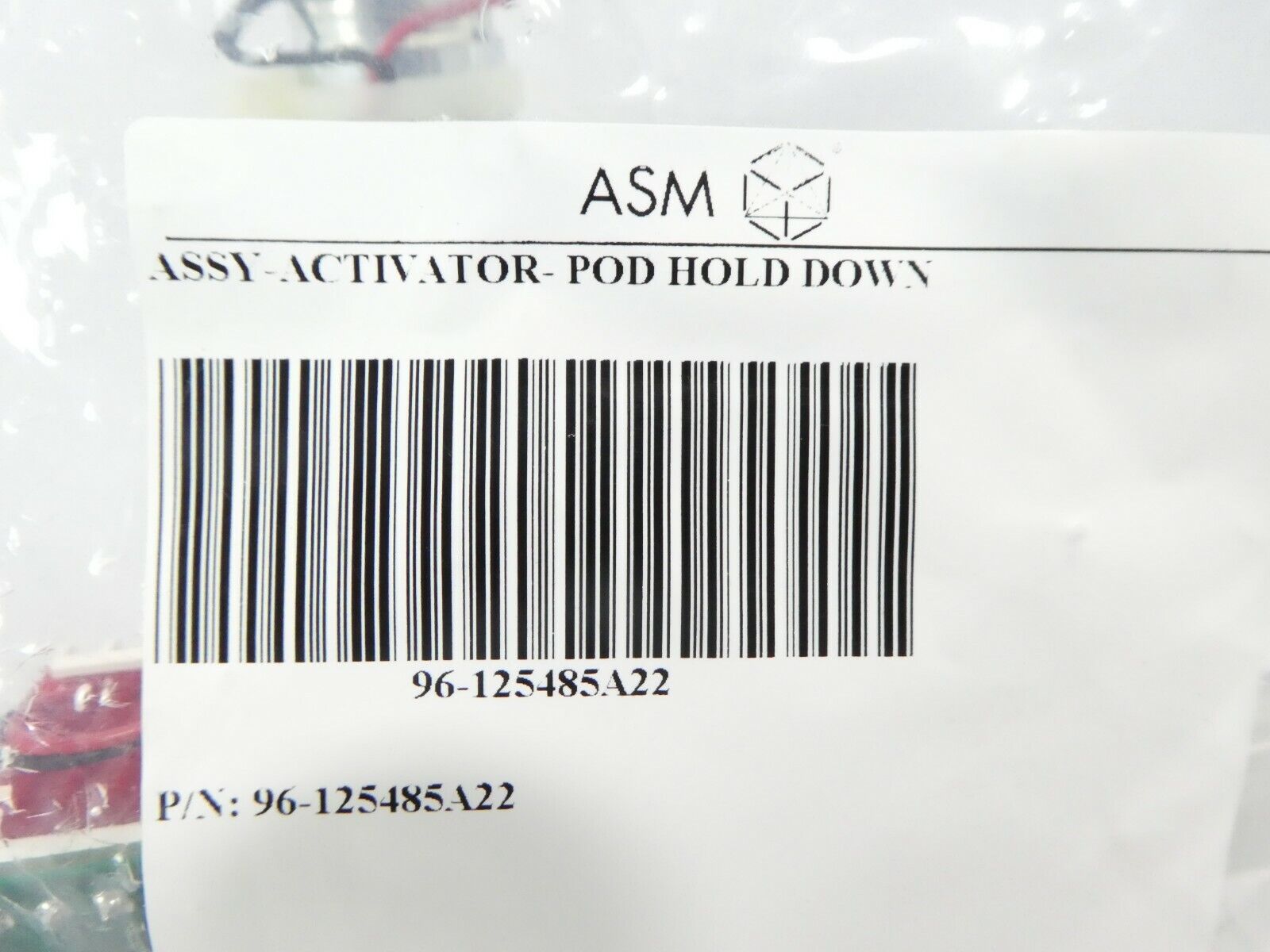 ASM Advanced Semiconductor Materials 96-125485A22 Activator Pod Hold Down New