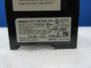 Omron DST1-MD16SL-1 Safety I/O Terminal Nikon 4T080-731-3 Lot of 5 used working