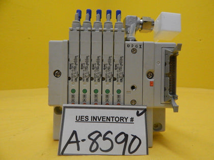 TEL Tokyo Electron I/O Chamber 5-Port Manifold SMC SQ1331RY-5-C4-Q PR300Z Used