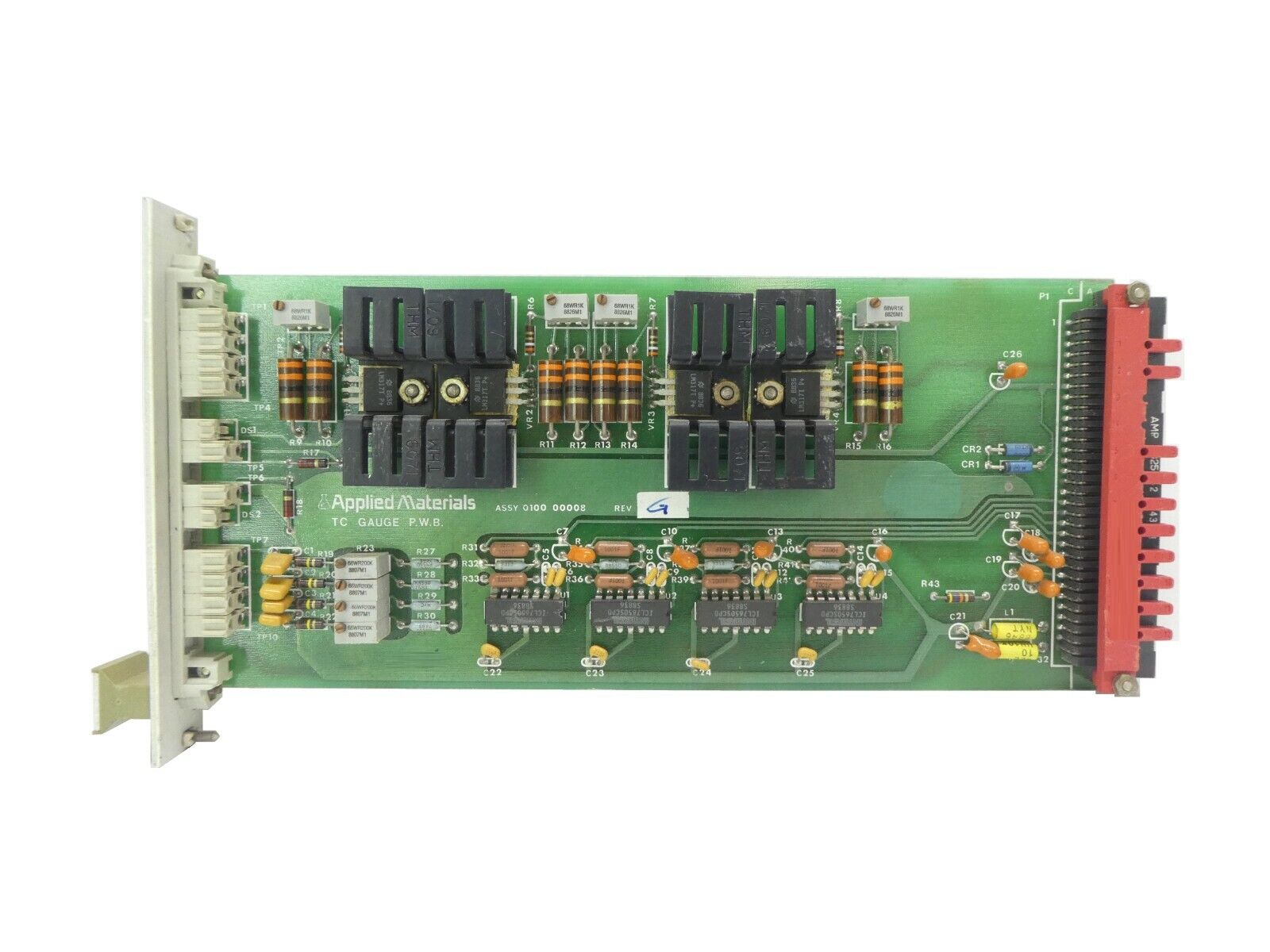 AMAT Applied Materials 0100-00008 TC Gauge P.W.B. PCB Card Rev. G P500 ...