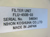 Nihon Koshuha MBA-010-H-2 1kW RF Matching Box & Filter Unit Used Working