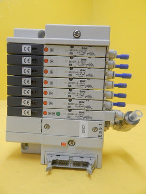TEL Tokyo Electron SVC2 7-Port Manifold SMC SQ1131Y-5-C4-Q PR300Z Used Working