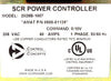 Control Concepts 2028B-1007 SCR Power Controller AMAT 0500-01139 Working Spare