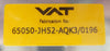 VAT 65050-JH52-AQK3 320mm JIS Pendulum Valve Series 65.0 Copper Exposed Working